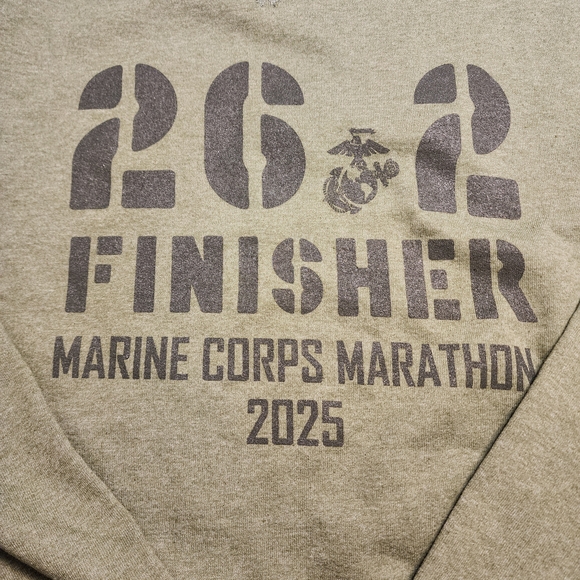 JJ - Cove Olive Marathon Finisher Men's Sweatshirt - Picture 2 of 7